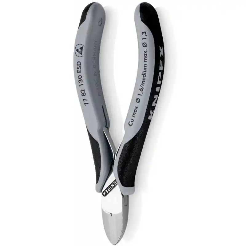 Knipex 77 82 130 ESD Hassas Elektronikçi Yan Keski 130 mm