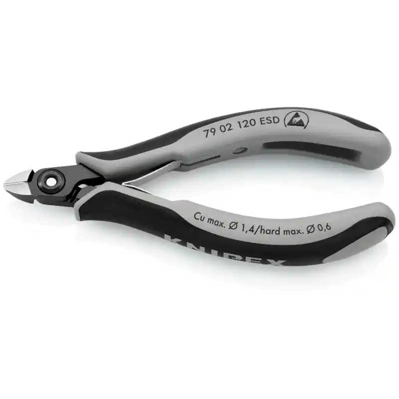 Knipex 79 02 120 ESD Hassas Elektronikçi Yan Keski 120 mm