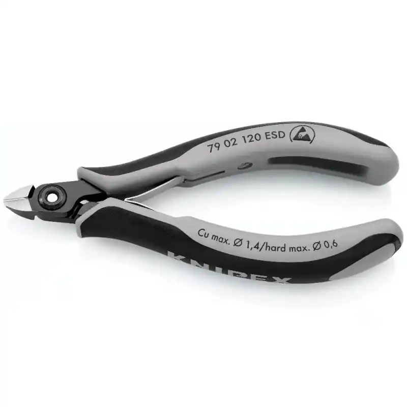 Knipex 79 02 120 ESD Hassas Elektronikçi Yan Keski 120 mm