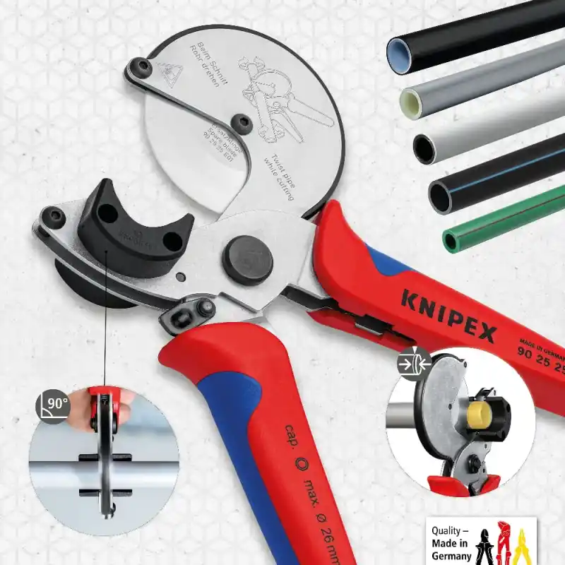 Knipex 90 25 25 Plastik ve Kompozit Boru Kesme Makası