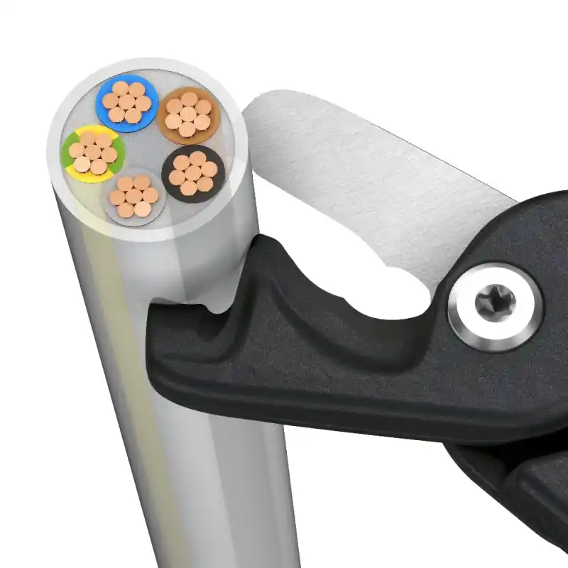 Knipex 95 11 225 StepCut XL Kademeli Kesimli Kablo Makası