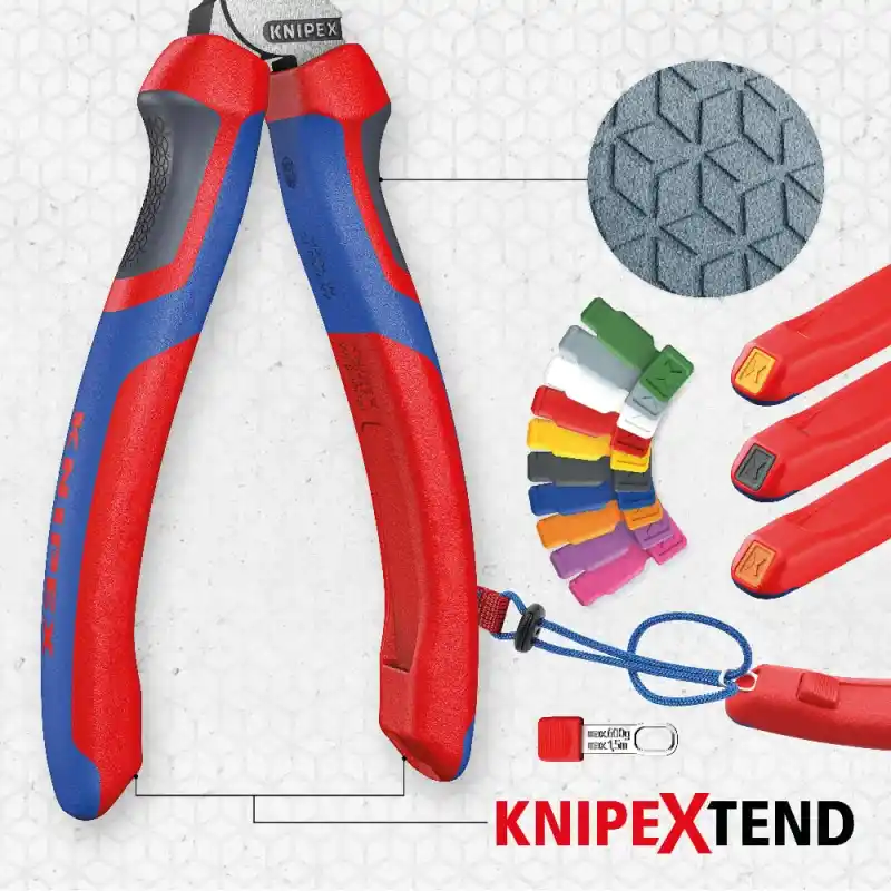 Knipex 95 12 225 StepCut XL Kademeli Kesimli Kablo Makası