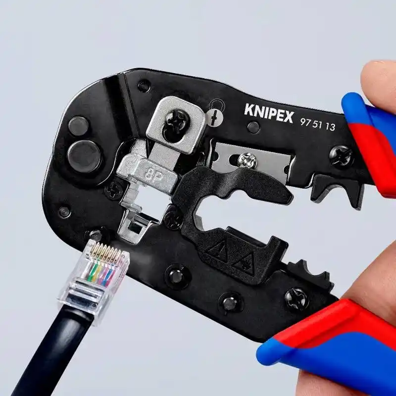 Knipex 97 51 13 RJ45 Western Konnektörler için Sıkma Pensesi