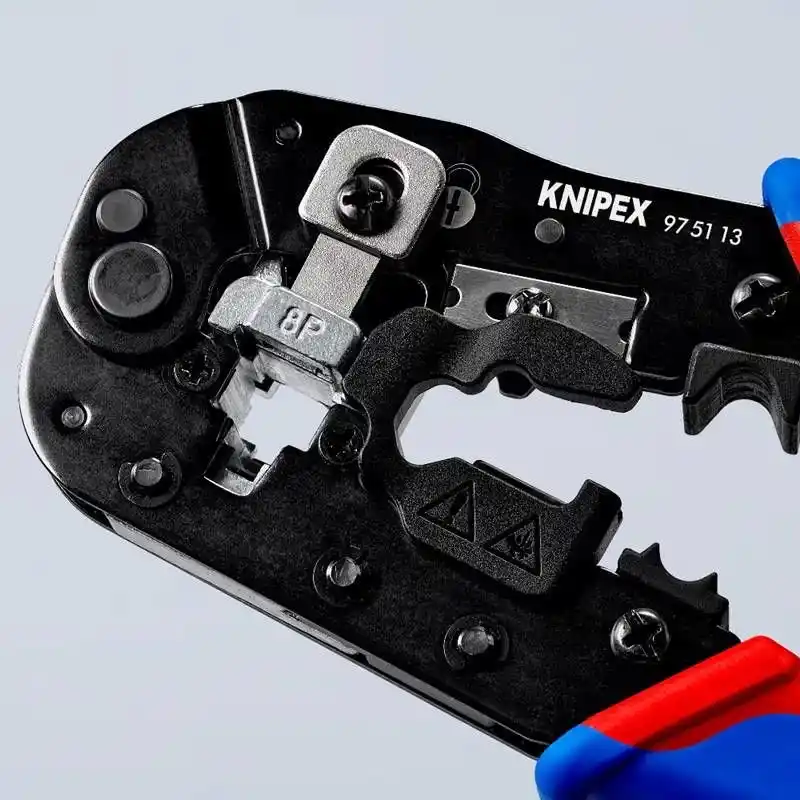 Knipex 97 51 13 RJ45 Western Konnektörler için Sıkma Pensesi