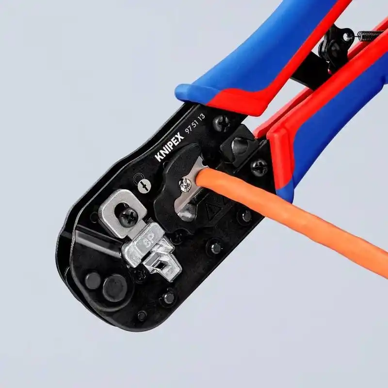Knipex 97 51 13 RJ45 Western Konnektörler için Sıkma Pensesi