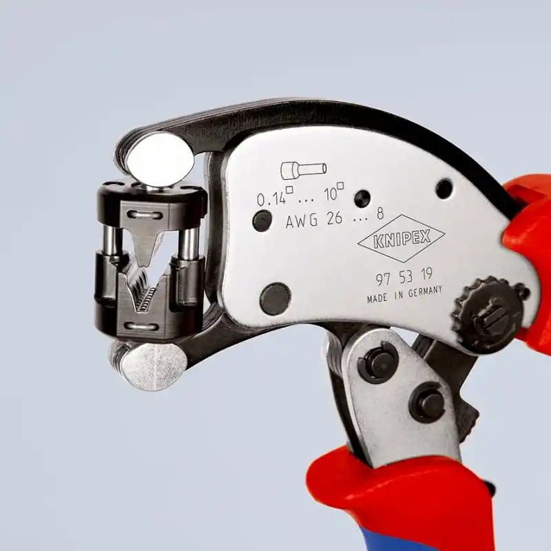 Knipex 97 53 19 Twistor Döner Kafalı Yüksük Sıkma Pensesi