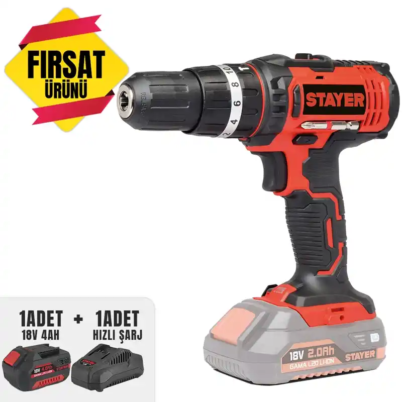 Stayer PBL 20 P Akülü Kömürsüz Darbeli Matkap Vidalama