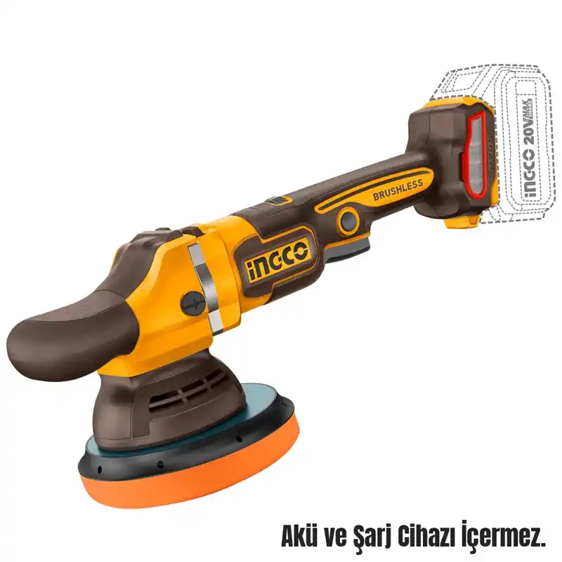 Ingco APLI2015 Solo Akülü Kömürsüz Polisaj 150 mm