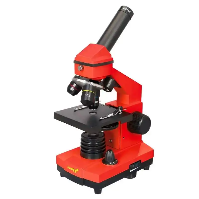 Levenhuk Rainbow 2L PLUS Kırmızı Mikroskop