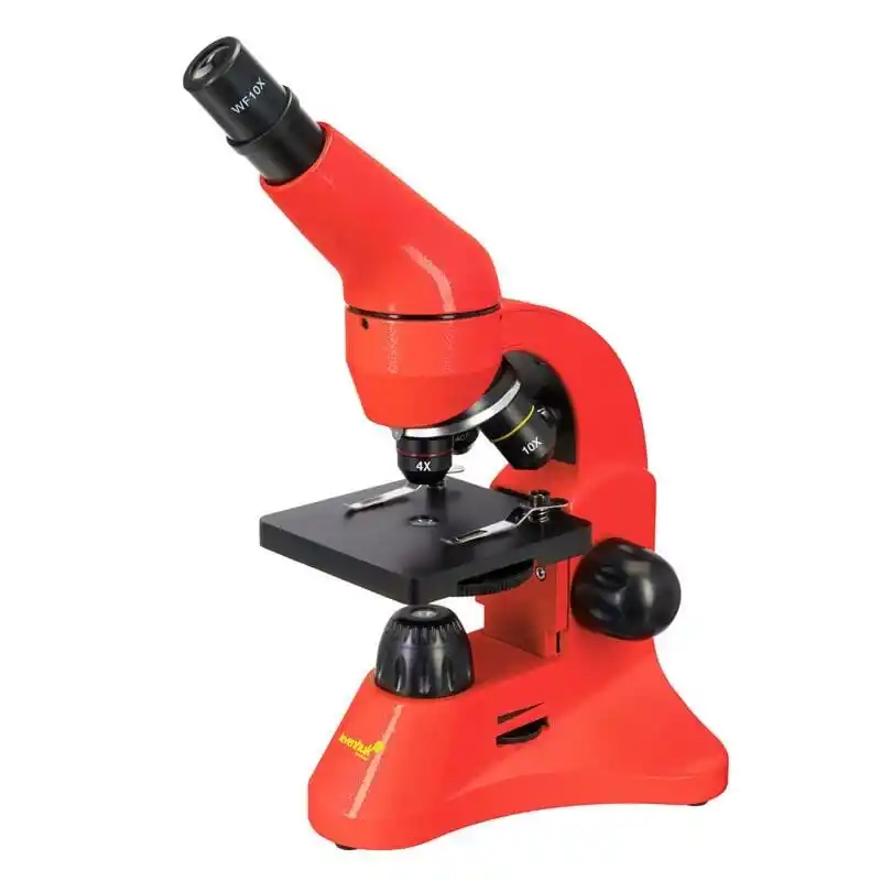 Levenhuk Rainbow 50L Kırmızı Mikroskop