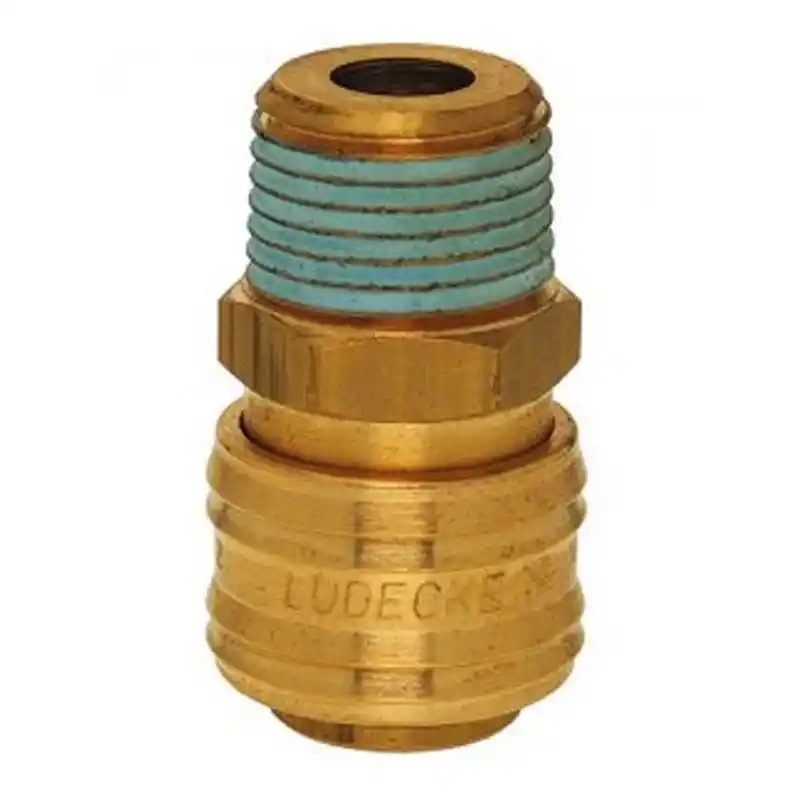 Lüdecke ES 14A 1/4 inç Stoper Erkek Gövde