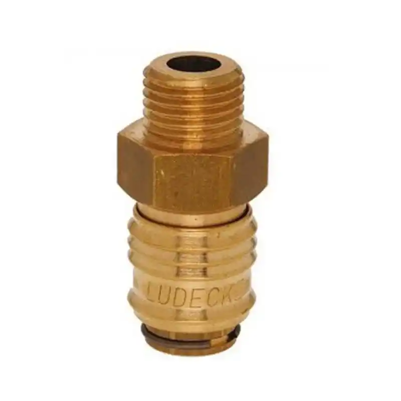 Lüdecke ESM 14A 1/4 inç Stoper Erkek Gövde
