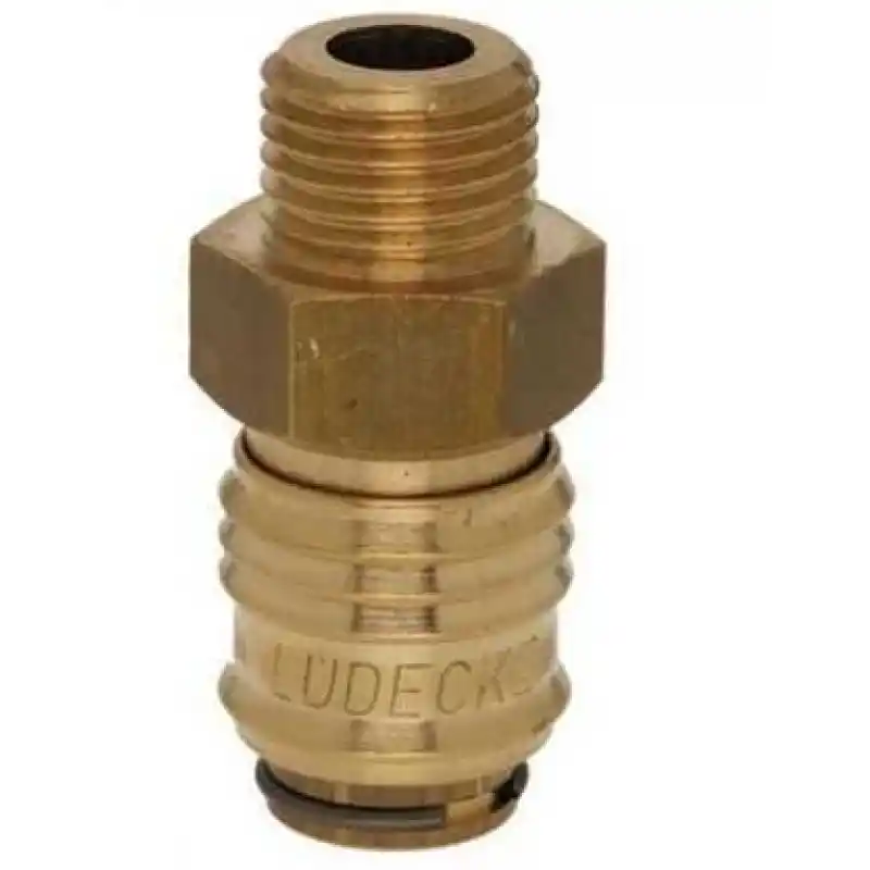 LÜDECKE ESM 18 A Mini Stoper Gövde (1/8” Erkek)