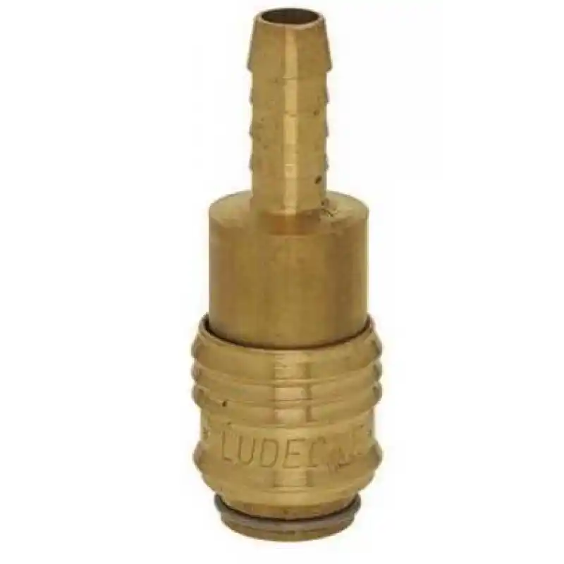 LÜDECKE ESM 6 T Mini Stoper Gövde (Hortum İçin 6mm)