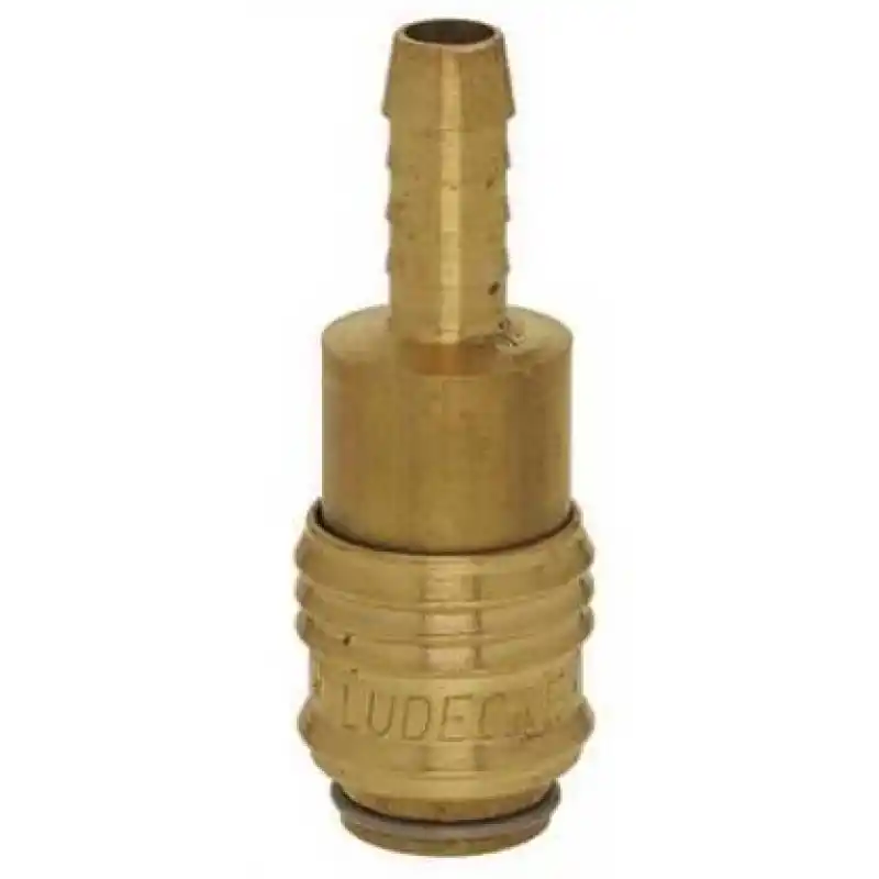 LÜDECKE ESM 8 T Hortum için Mini Stoper Gövde (Dişi, 8mm)