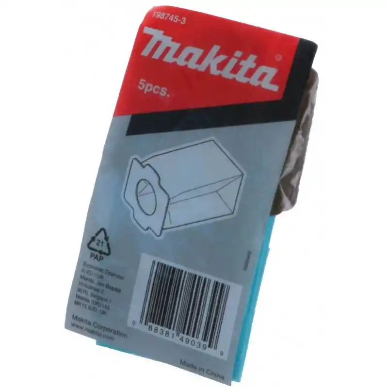 Makita 198745-3 DCL Serisi Süpürge Kağıt Filtre Toz Torbası