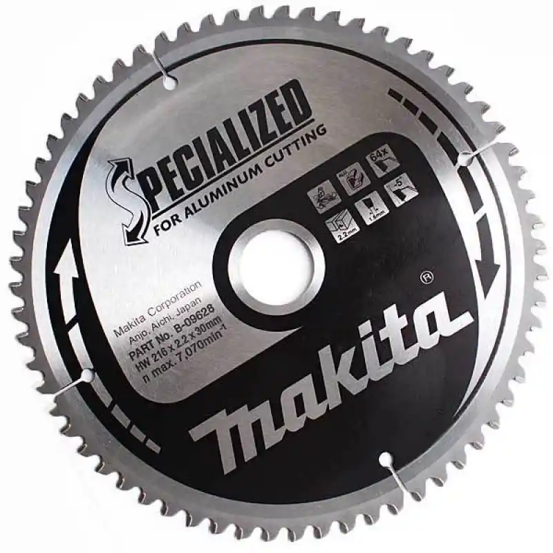 Makita B-09628 LS0815FL Gönye Kesme için Elmas Daire Testere Bıçağı 216x30mm 64 Diş