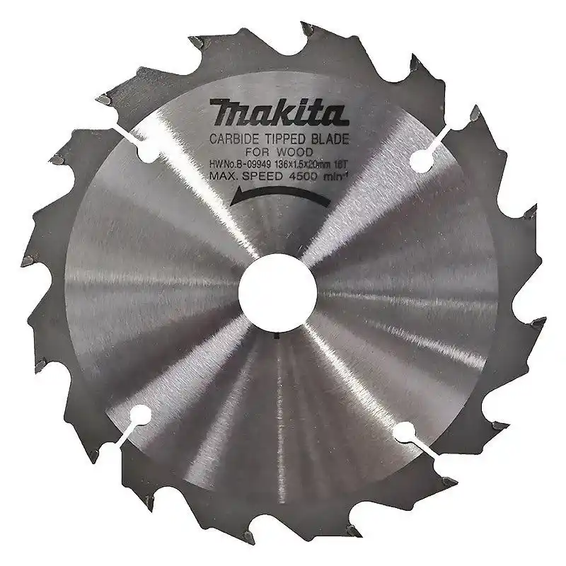 Makita B-09949 BSS501RFE Daire Testere için Elmas Testere Bıçağı 136x20mm 16 Diş