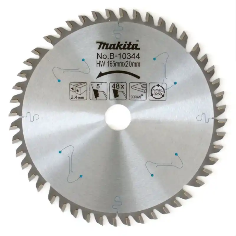 Makita B-10344 SP6000K,DSP600 Daire Testere için Elmas Testere Bıçağı 165x20mm 56 Diş