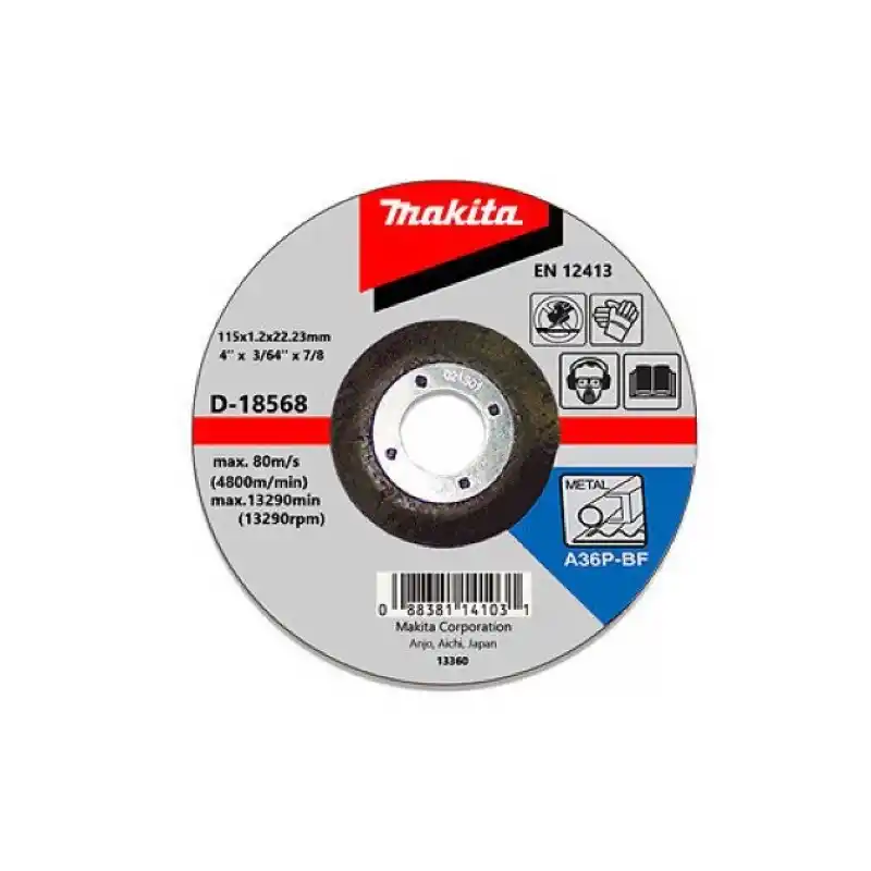 Makita D-18568 Bombeli Flex Metal Kesme Taşı 115x3 mm