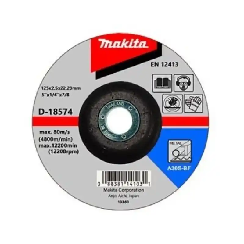 Makita D-18574 Bombeli Flex Metal Kesme Taşı 125x3 mm