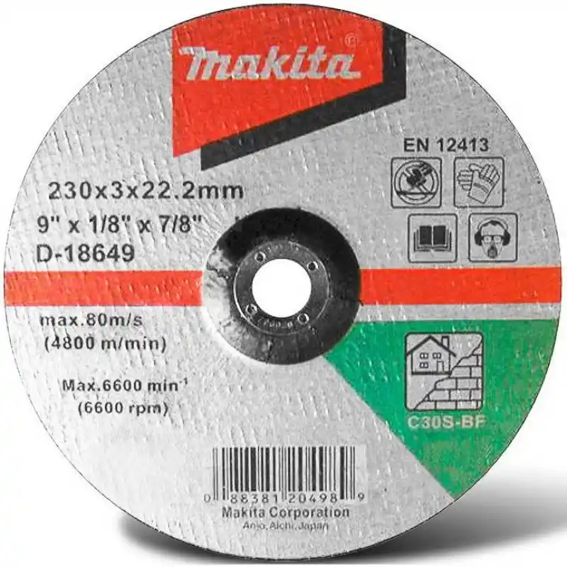 Makita D-18649 Bombeli Flex Taş Kesme Taşı 230x3 mm