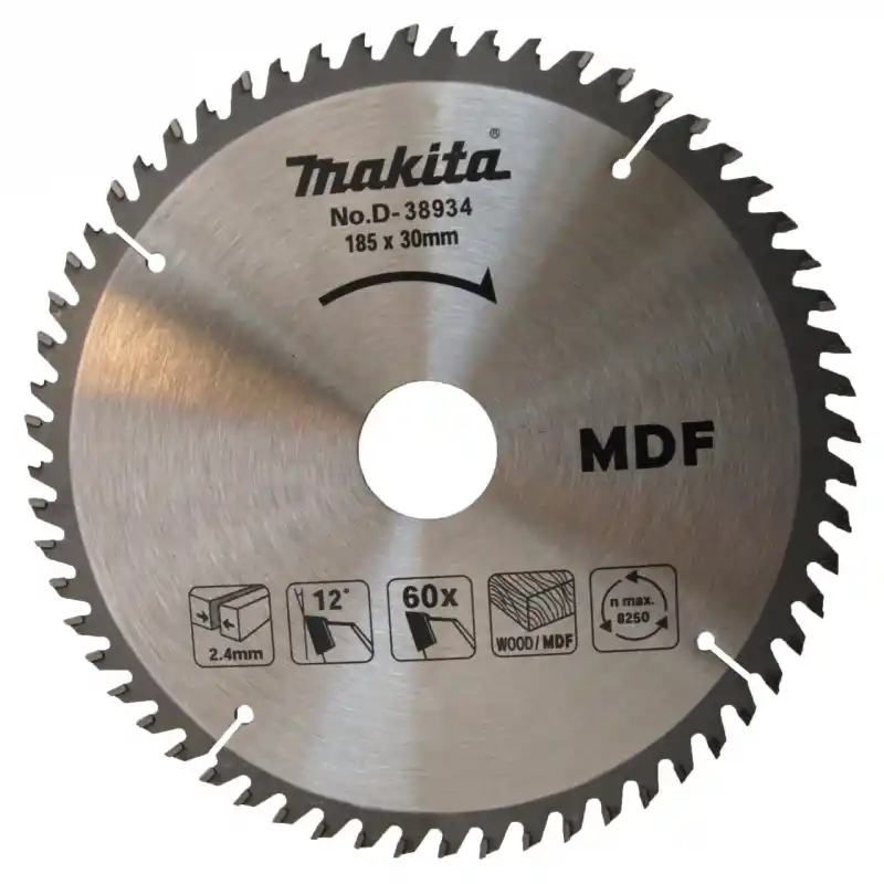 Makita D-38934 Tct Elmas Daire Testere Ahşap-Mdf 185x30mm 60 Diş