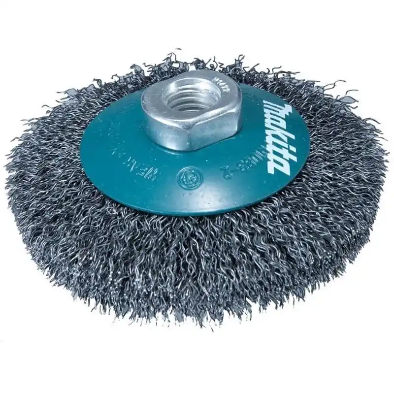 Makita D-39849 Kaynak Temizlik Dalgalı Telli Geniş Çanak Fırça 115xM14x2mm