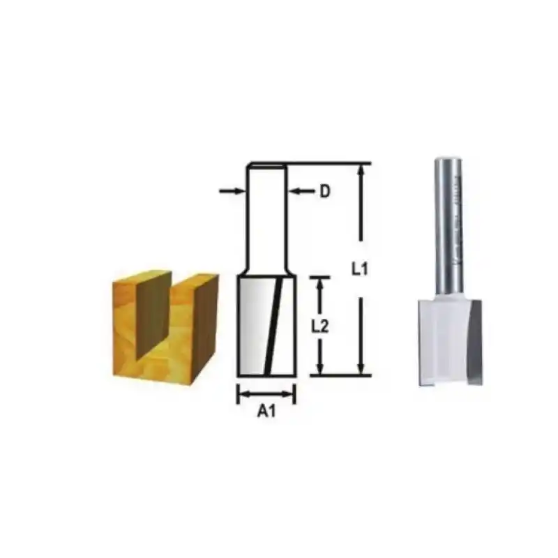 Makita D-47472 Dalma Düz Kanal Freze Bıçağı (Çift Bıçak) 12mm