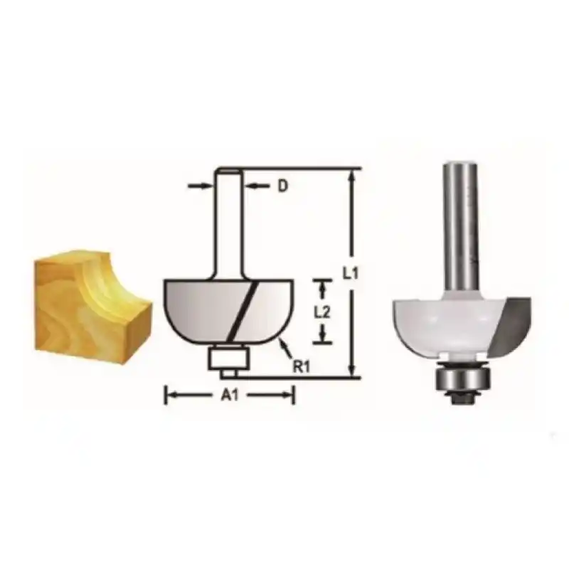 Makita D-48642 Rulmanlı Kordon Freze Bıçağı (Çift Bıçak)