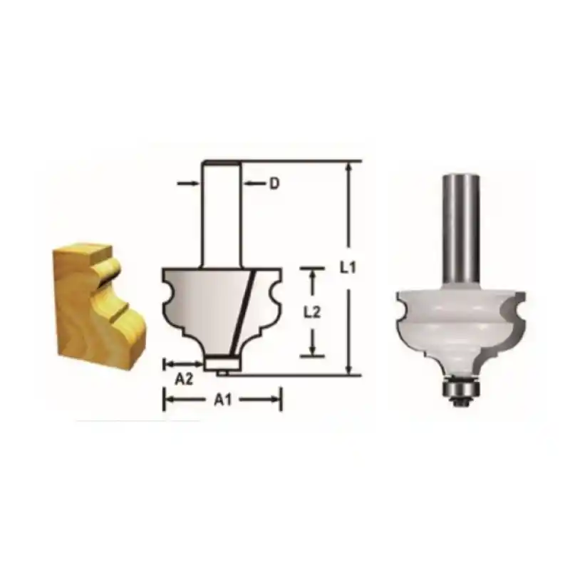 Makita D-48832 Balık Küpeşte Freze Bıçağı (Çift Bıçak)