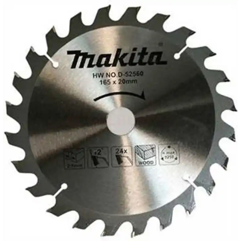 Makita D-52560 Ahşap için Elmas Daire Testere 165x20mm 24 Diş