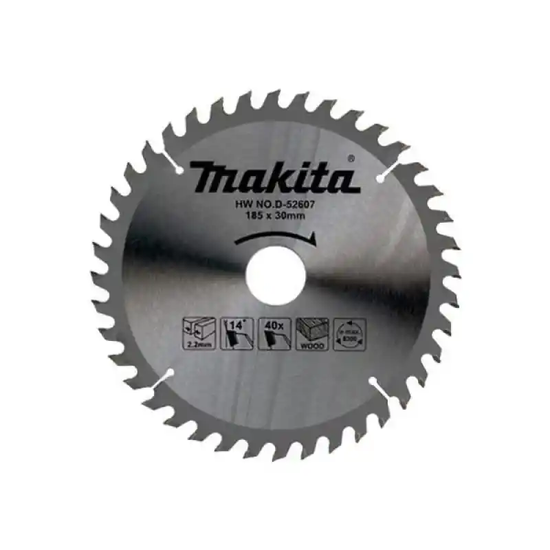 Makita D-52607-10 Ahşap için Daire Testere 185x30mm 40 Diş