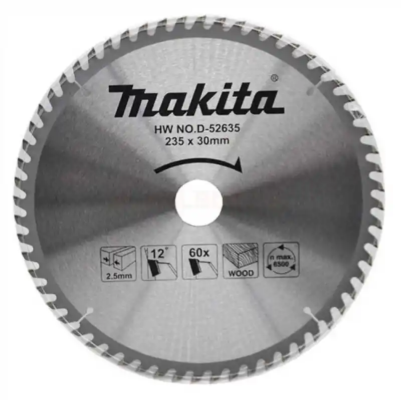 Makita D-52635 Ahşap için Daire Testere 235x30mm 60 Diş