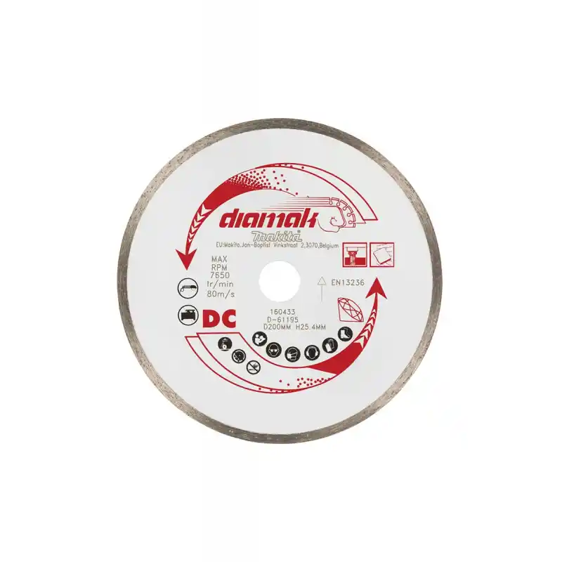 Makita D-61195 Diamak Serisi Sürekli Elmas Testere 200x25.4mm