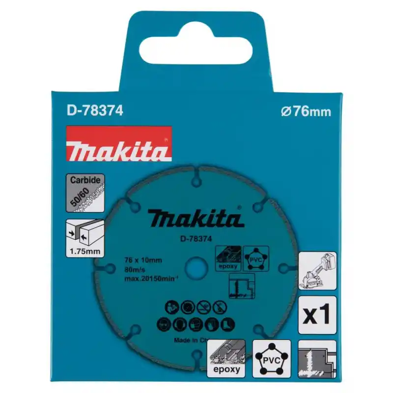 Makita D-78374 Tungsten Karbür Kesme Diski 76x100mm