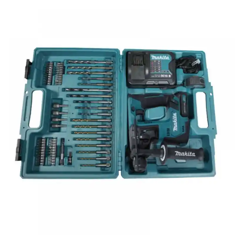 Makita HR140DWAE2 Akülü Kırıcı Delici+65 Parça Uç Seti