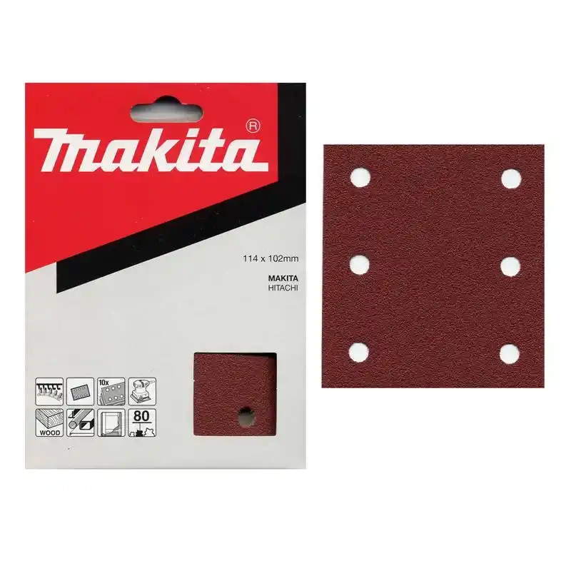 Makita P-01482 BO 4554, BO4561 için Cırtlı Zımpara Kağıdı 102x114mm