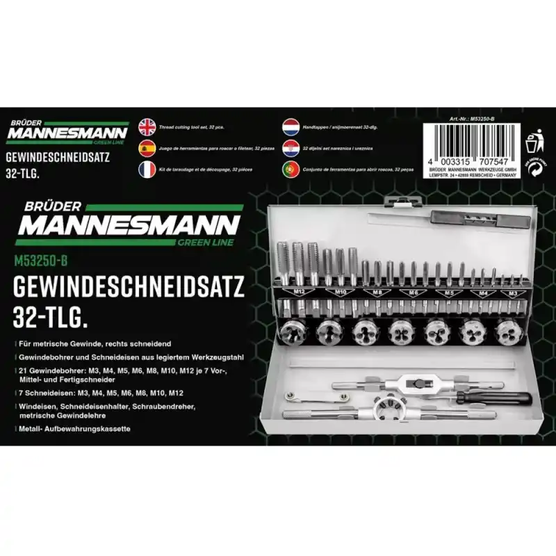 Mannesmann 53250 Kılavuz Pafta Seti