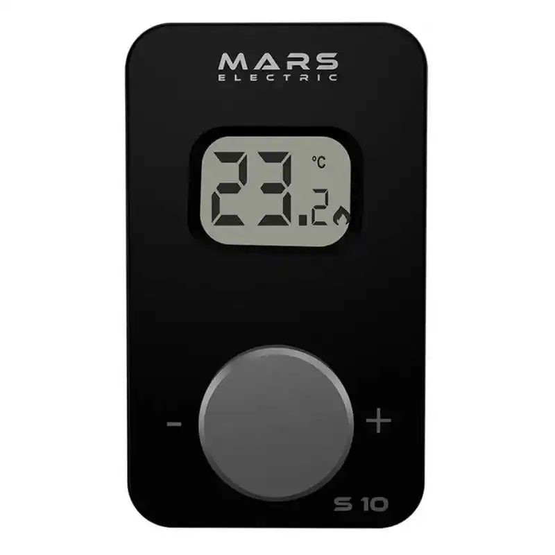 Mars S10 Kablosuz Dijital Oda Termostatı Siyah