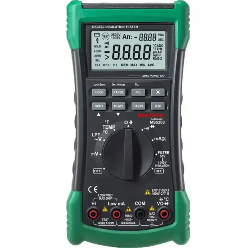 Mastech Ms5208 Dijital İzolasyon Multimetresi