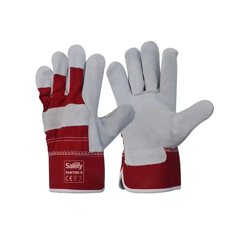 MaxSafety PANTER-X Kırmızı Deri Eldiven