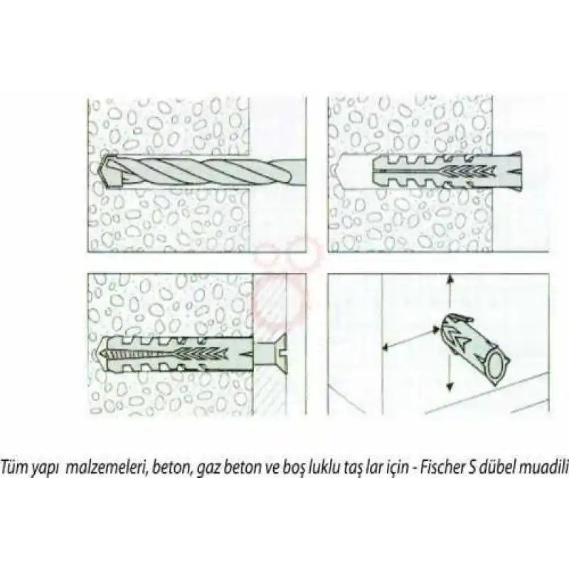 Apolo Mea 500204 Dübel F4 4*25