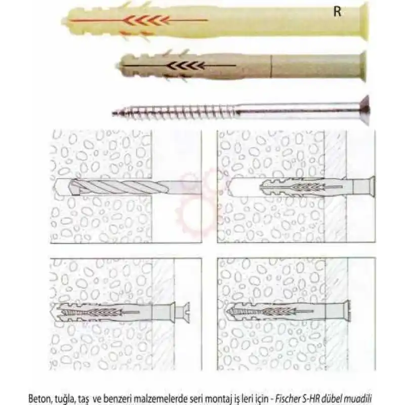 Apolo Mea 501188 Dübel R 8 x 80 SP