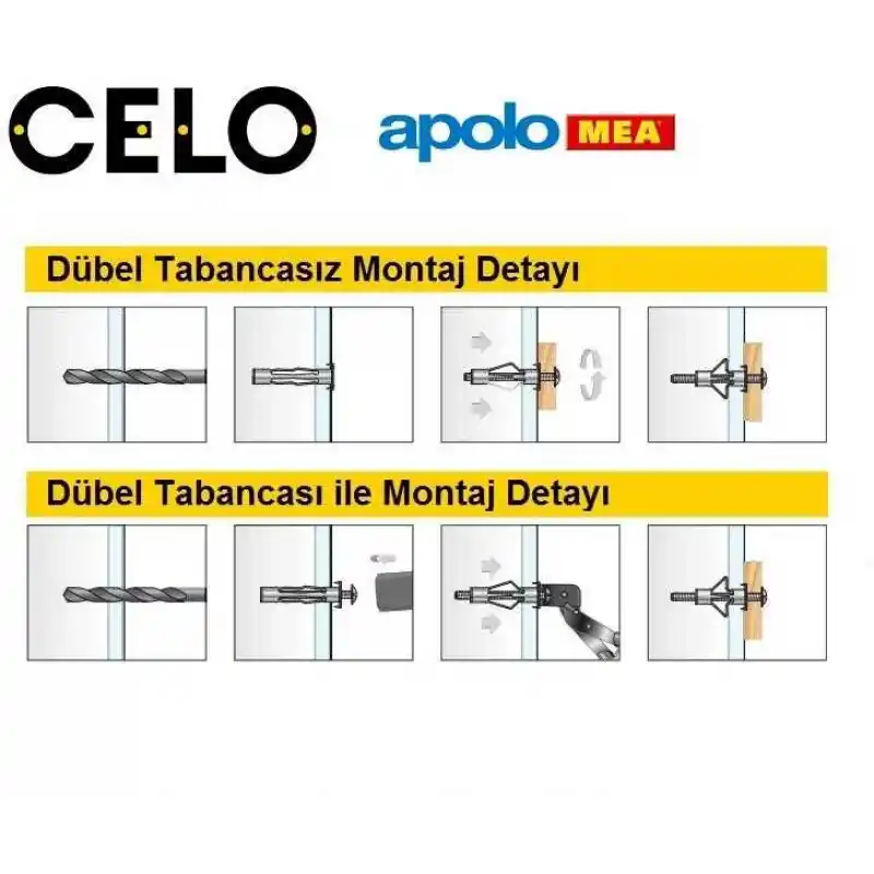 MEA HRM 4/20 Metal Boşluk Dübeli (8x46mm, 100 adet)
