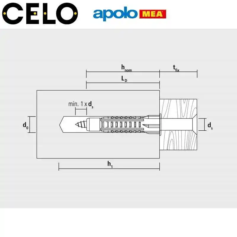 MEA MZK 10 Dübel (10x60mm, 50 adet)