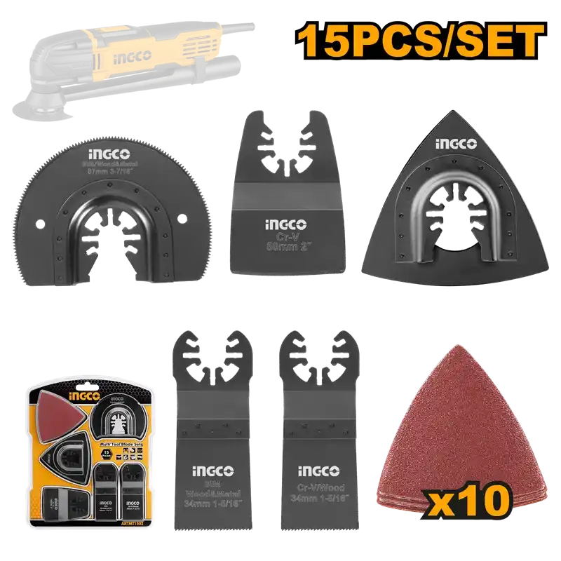 Ingco AKTMT1502 Multi Bıçak Seti 15 Parça