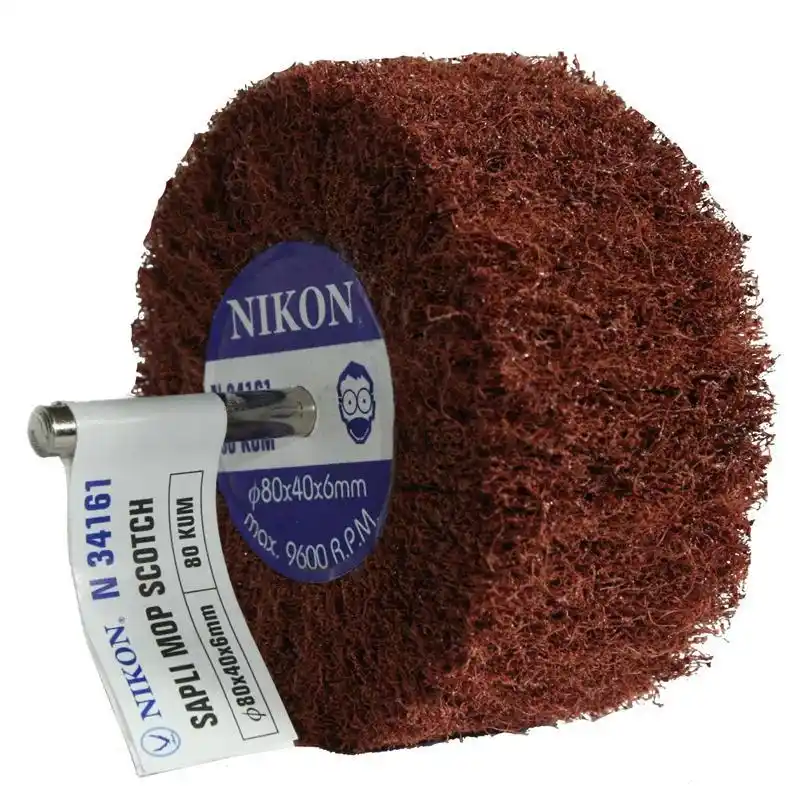 Nikon N34161 80 Kumlu 80x40x6mm Ölçülü Saplı Mop Zımpara