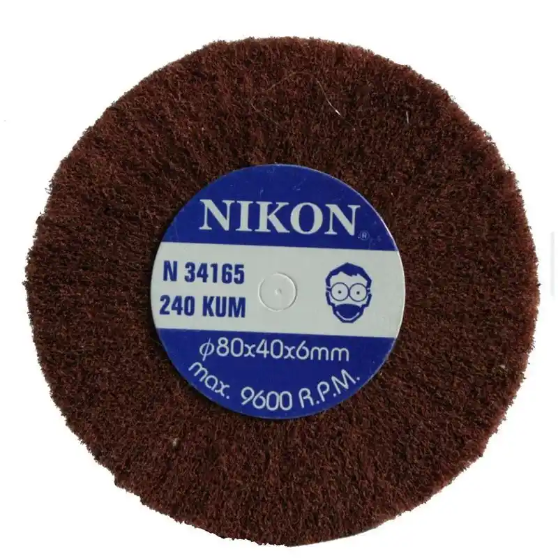 Nikon N34165 80x40x6mm 240 Kum Non Woven Saplı Mop Zımpara