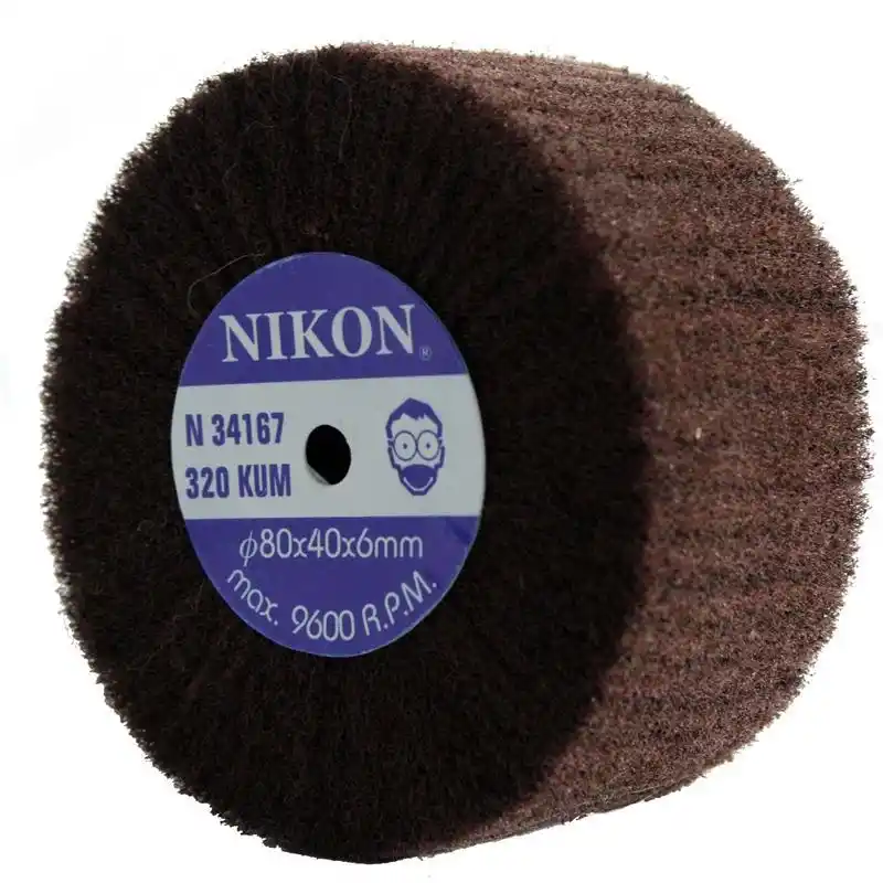 Nikon N34167 80x40x6mm 320 Kum Non Woven Saplı Mop Zımpara